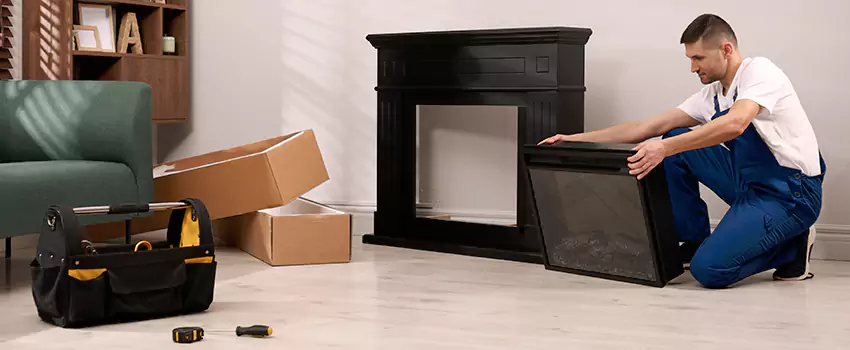 Old Rusted Metal Fireplace Repair And Replacement in Palos Hills, IL